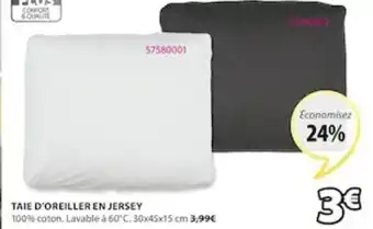 JYSK Taie d'Oreiller En Jersey offre