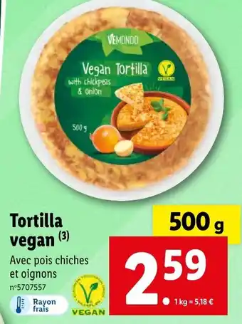 Lidl Tortilla (3) vegan offre