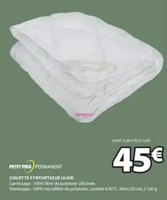 JYSK Couette Synthétique Ulvik offre