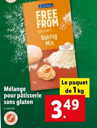 Lidl Mélange pour pâtisserie sans gluten offre