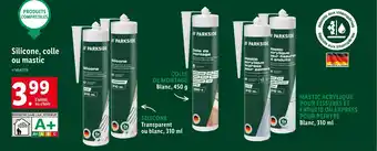 Lidl Silicone, colle ou mastic offre