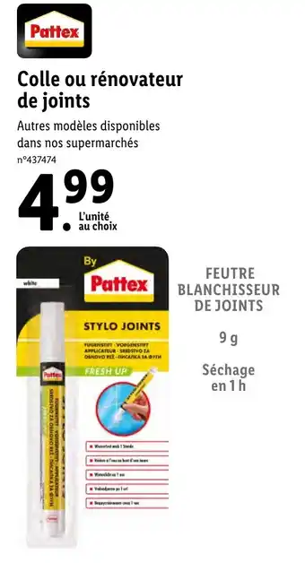 Colle ou rénovateur de joints