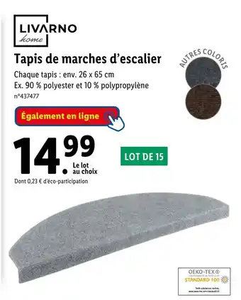 Lidl Tapis de marches d'escalier offre