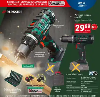 Lidl Perceuse-visseuse sans fil* offre