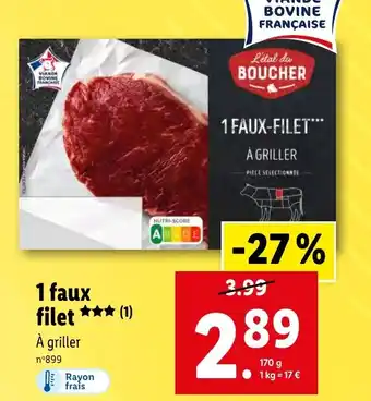 Lidl 1 faux filet offre