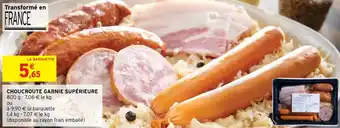 Intermarché CHOUCROUTE GARNIE SUPÉRIEURE offre