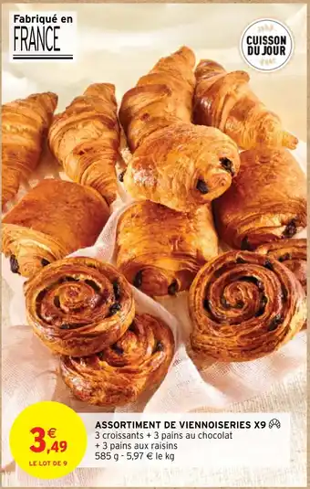 Intermarché ASSORTIMENT DE VIENNOISERIES X9 offre