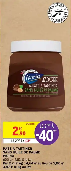 PÂTE À TARTINER SANS HUILE DE PALME