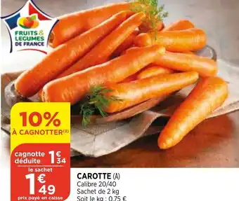 Bi1 Carotte offre