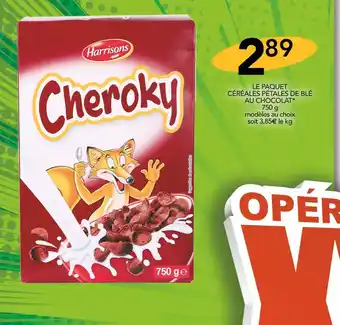 Stokomani Harrisons le paquet céréales pétales de blé au chocolat offre