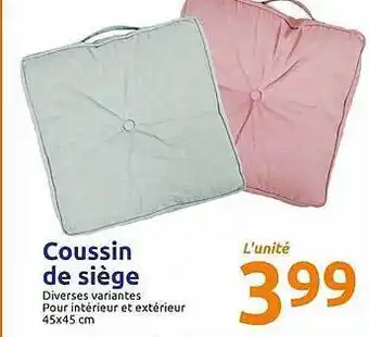 Action Coussin De Siège offre