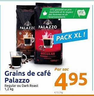 Action Grains De Café Palazzo offre