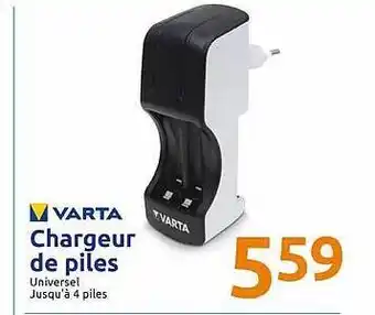 Action Chargeur De Piles Varta offre