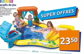 Action Paradis De Jeu Intex offre