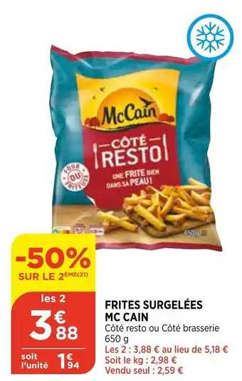 Bi1 Frites Surgelées Mc Cain offre