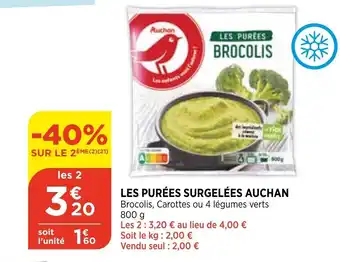 Les Purées Surgelées Auchan