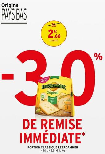 Intermarché Leerdammer portion classique offre