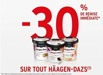 Häagen-dazs bon plan sur tout häagen-dazs
