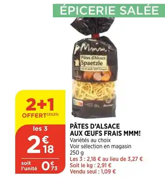 Bi1 Pâtes d'Alsace offre