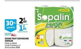 Auchan Essuie Tout Sur Mesure Sopalin offre
