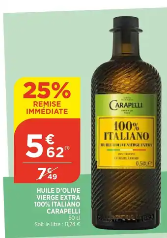 Bi1 Huile d'Olive Vierge Extra 100% Italiano offre