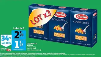Auchan Coquillettes Barilla offre