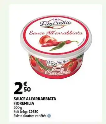 Auchan Sauce All'arrabbiata Fioremilia offre