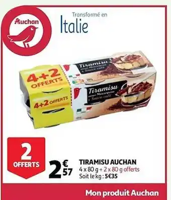 Auchan Tiramisu Auchan offre