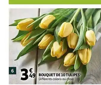 Auchan Bouquet De 10 Tulipes offre