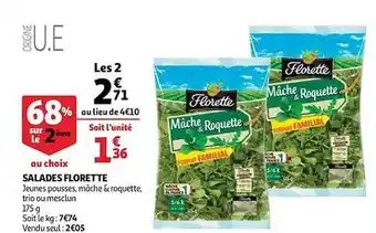 Auchan Salades Florette offre