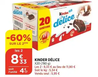 Bi1 Kinder Délice offre