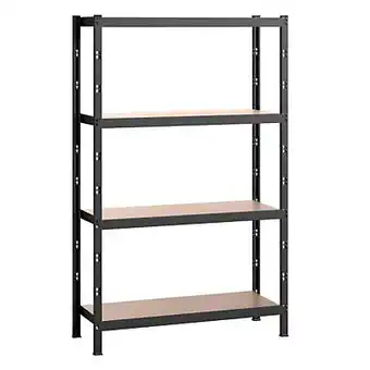 Castorama Étagère de garage grise 4 plateaux en bois axiome l. 128 x p. 60x h. 193 cm offre