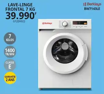 Gitem LAVE-LINGE FRONTAL 7 KG offre