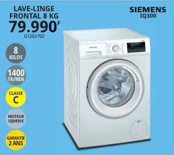 LAVE-LINGE FRONTAL 8 KG