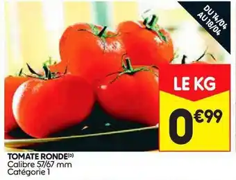 Leader Price Tomate Ronde offre