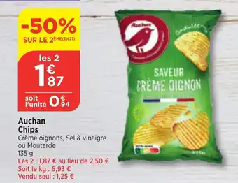 Maximarché Auchan Chips offre