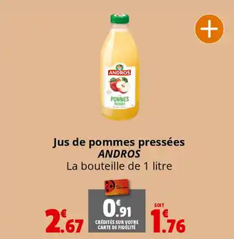 Coccinelle Express Jus de pommes pressées ANDROS offre