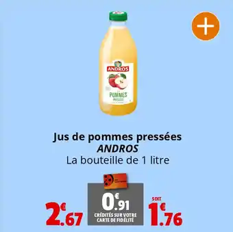 Coccinelle Express Jus de pommes pressées ANDROS offre