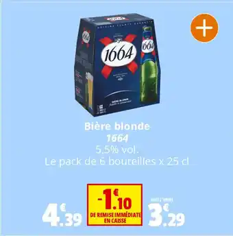 Coccinelle Express Bière blonde 1664 offre