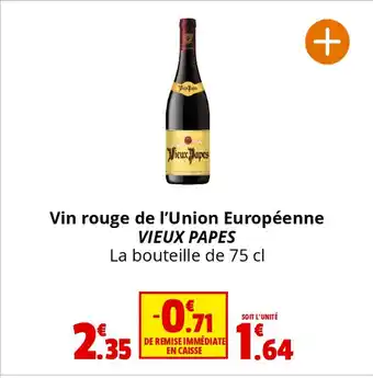 Coccinelle Express Vin rouge de l'Union Européenne VIEUX PAPES offre