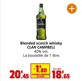 Coccinelle Express Blended scotch whisky CLAN CAMPBELL offre