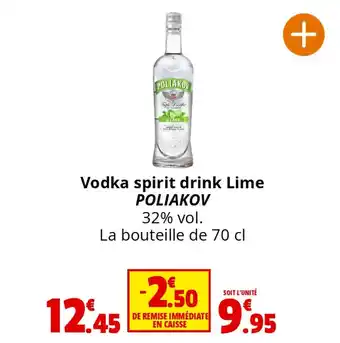 Coccinelle Express Vodka spirit drink Lime POLIAKOV offre