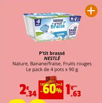 Coccinelle Supermarché P'tit brassé NESTLÉ offre