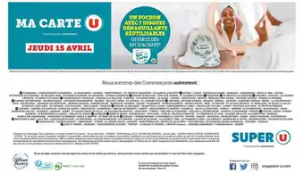 Un Pochon Avec 7 Disques Démaquillantes Réutilisables