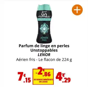 Coccinelle Supermarché Parfum de linge en perles Unstoppables LENOR offre