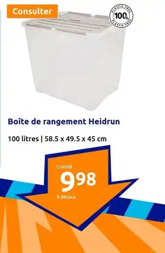 Action Boîte de rangement Heidrun offre