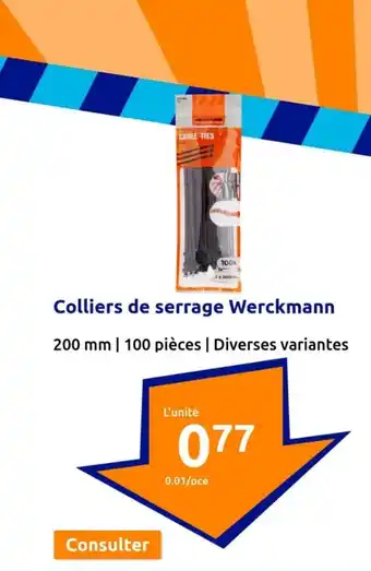 Action Colliers de serrage Werckmann offre