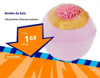 Action Bombe de bain offre