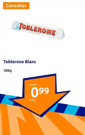 Action Toblerone Blanc offre