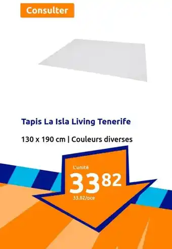 Action Tapis La Isla Living Tenerife 130 x 190 cm | Couleurs diverses offre